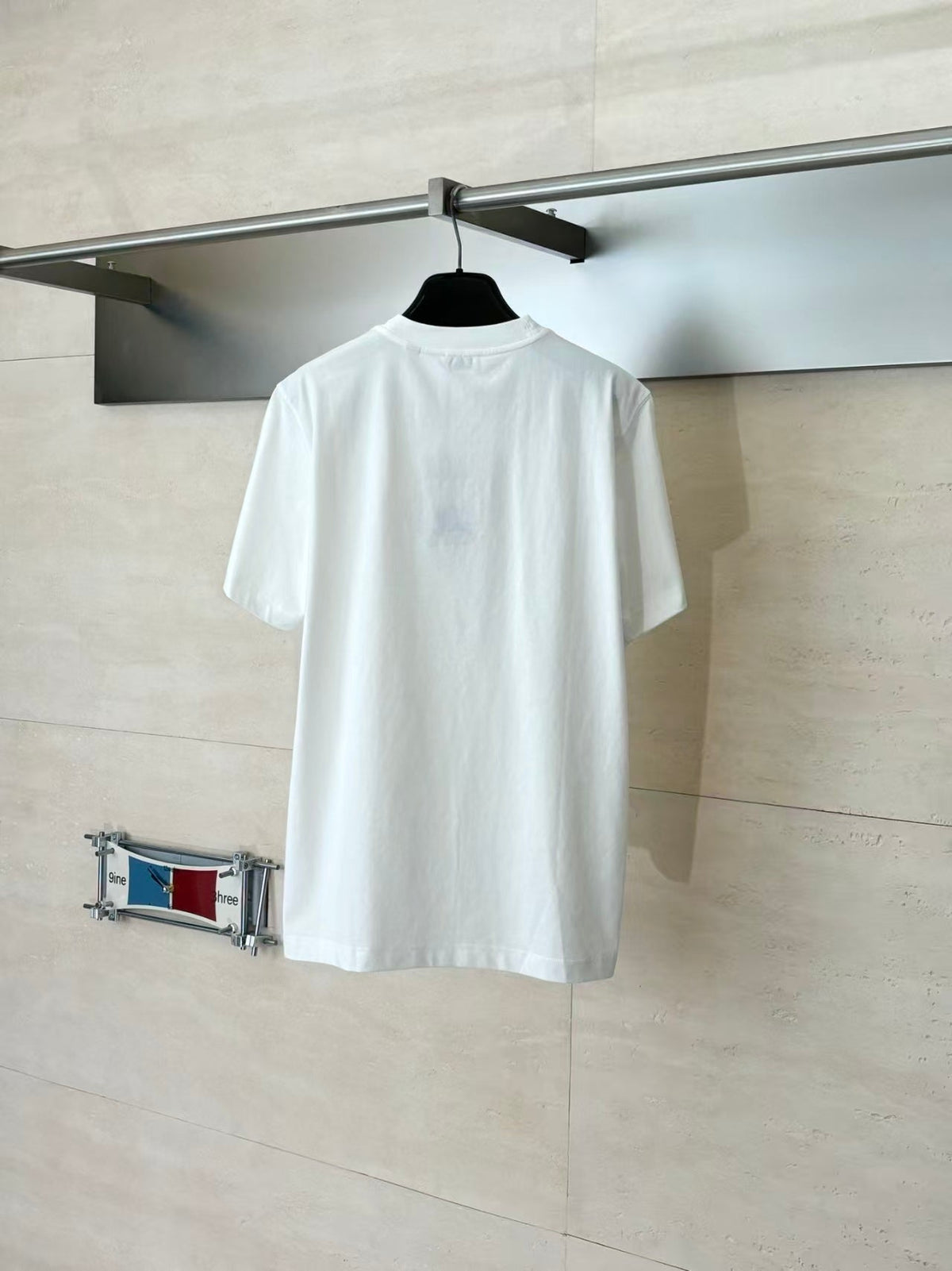 Plaid embroidered short sleeved T-shirt