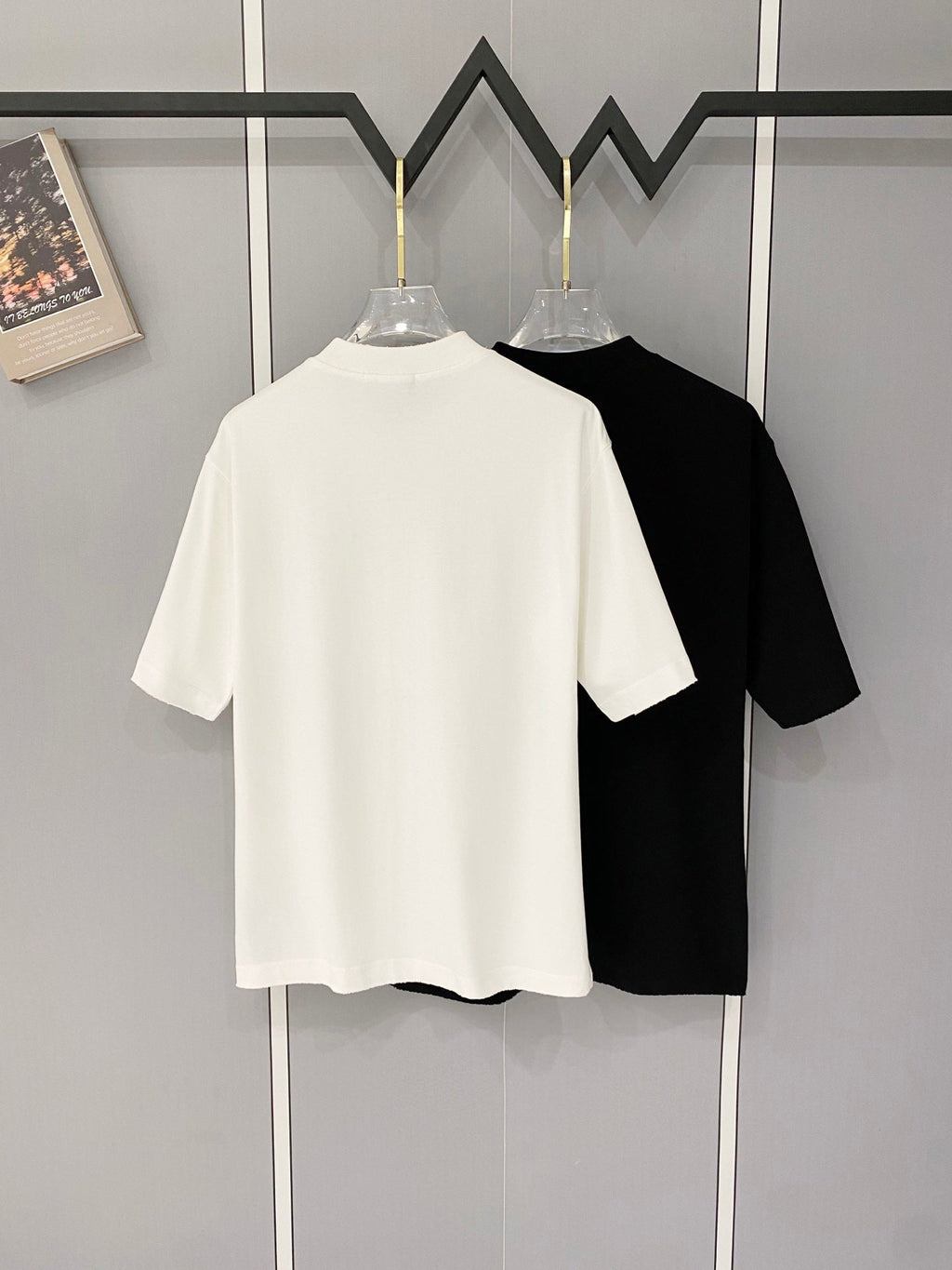 Classic letter printed pure cotton T-shirt -012