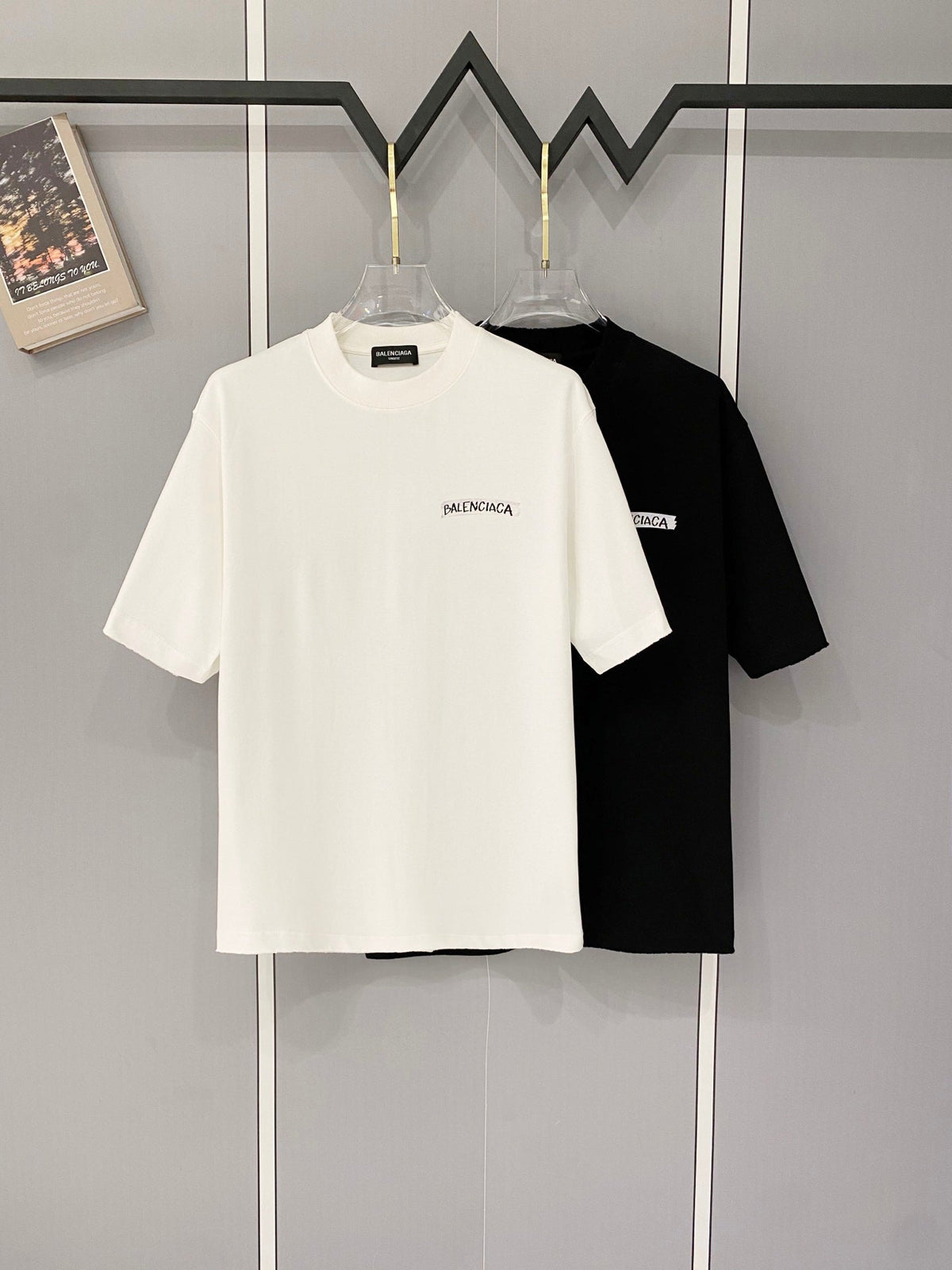 Classic letter printed pure cotton T-shirt -2