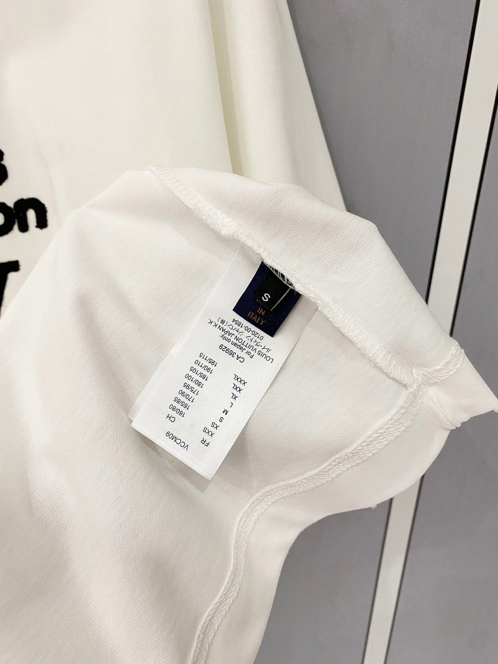 Classic letter printed pure cotton T-shirt -010