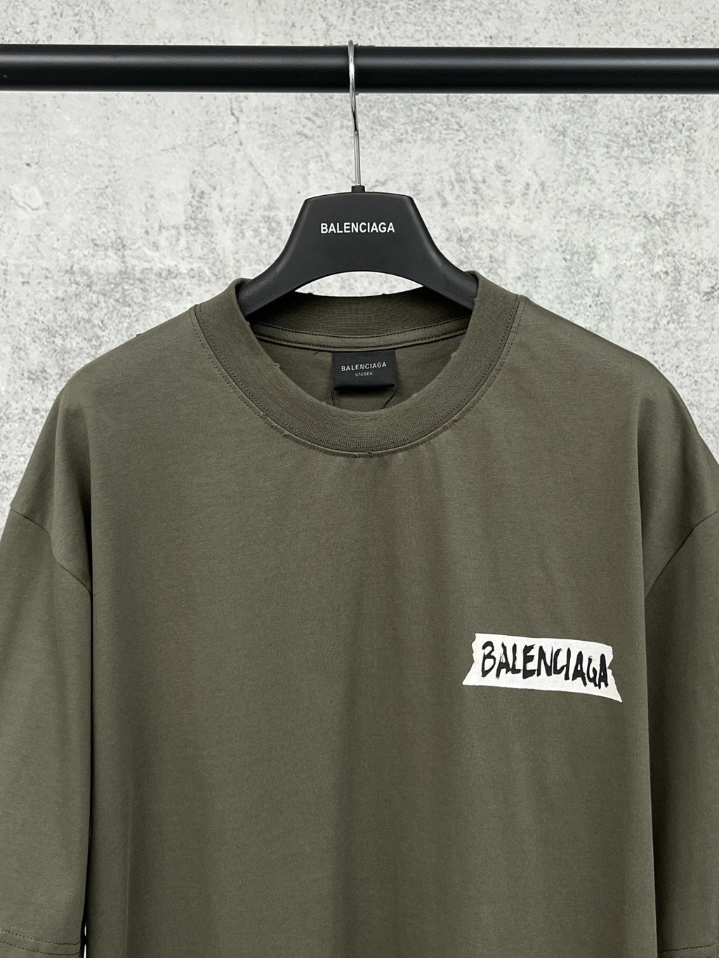 Washed and worn short sleeved T-shirt