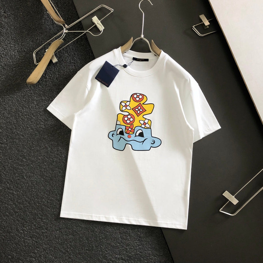 Summer new breathable round neck short sleeved T-shirt