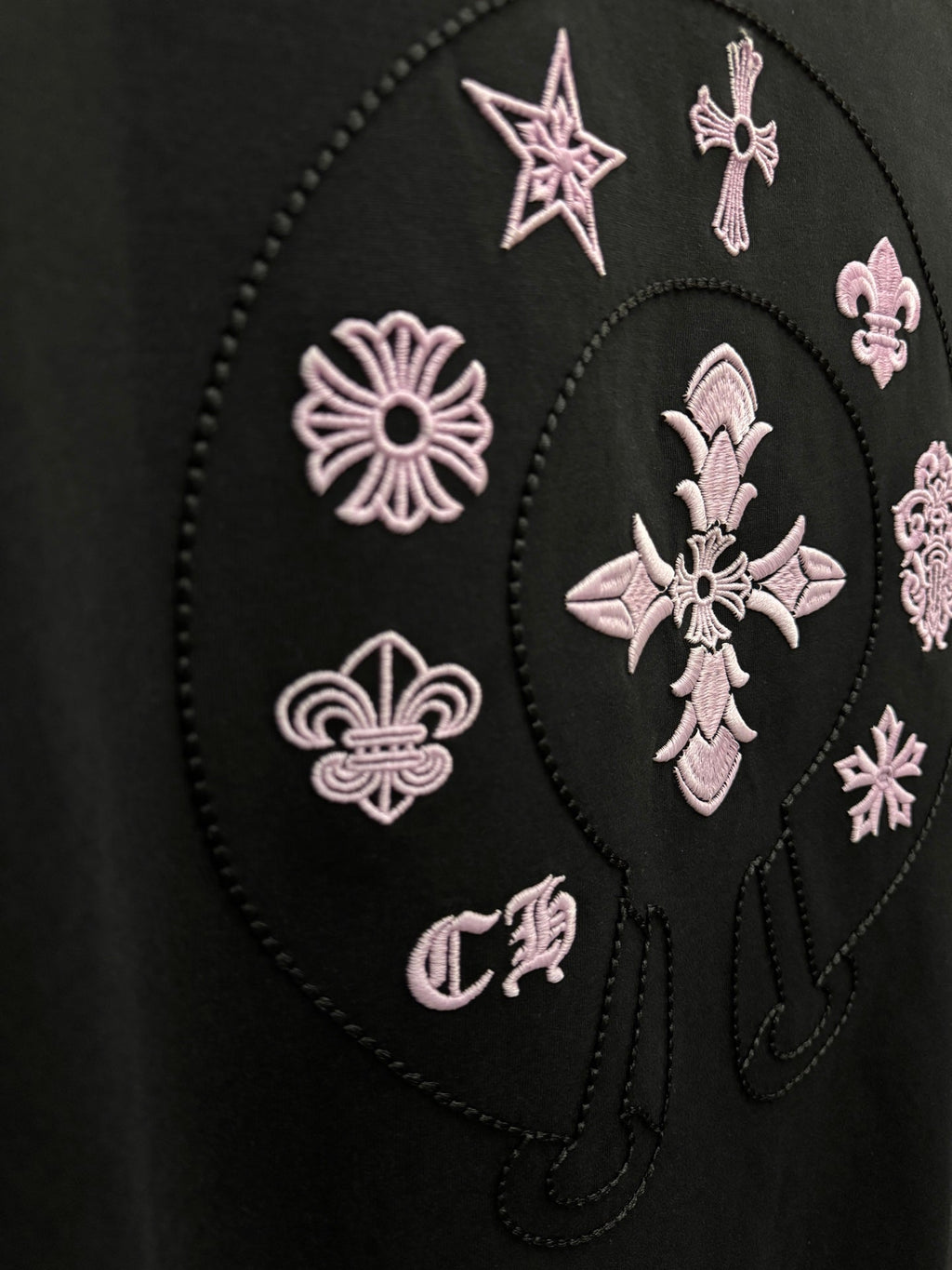 3D Embroidery UV Color Changing Short Sleeve