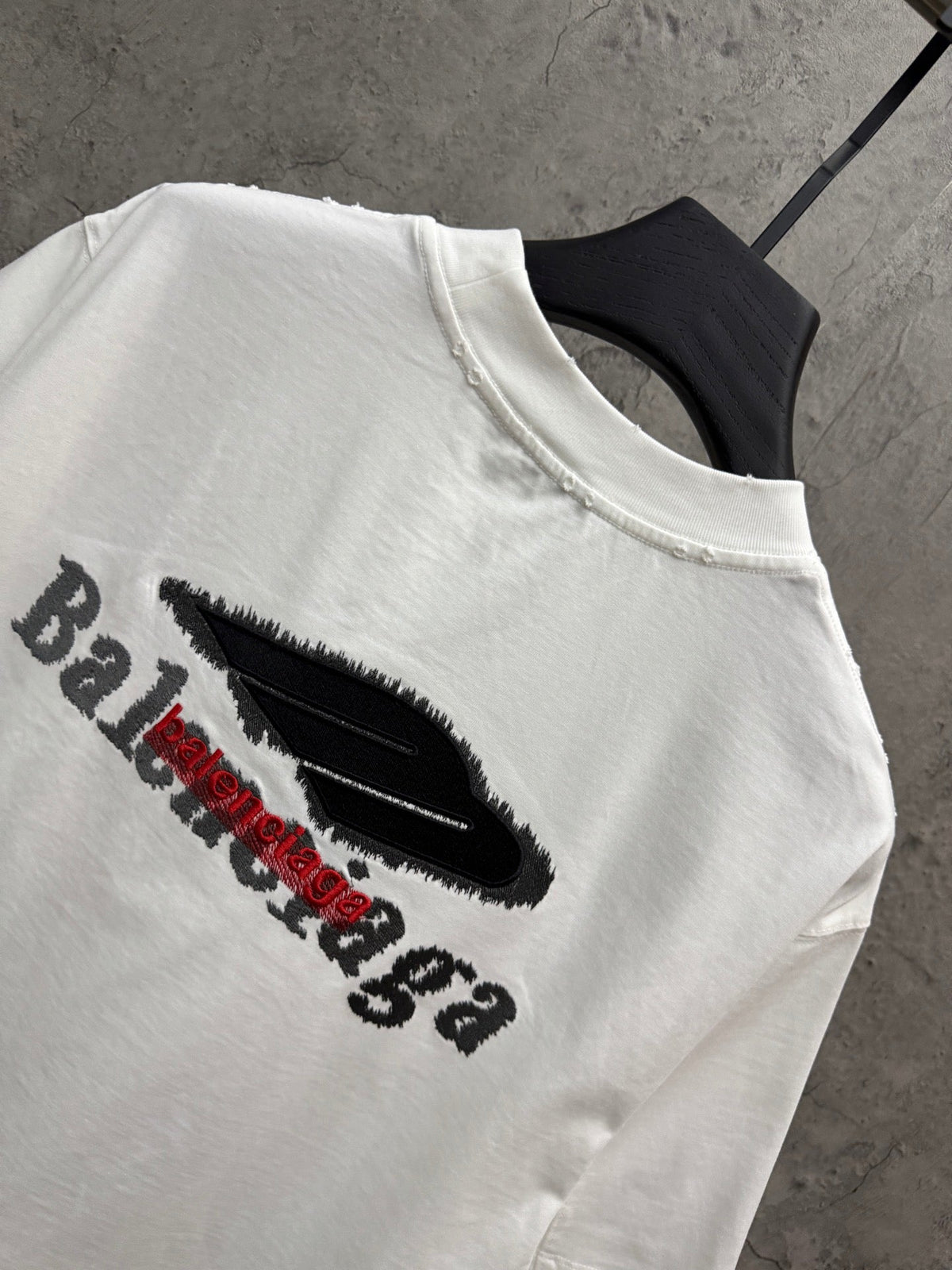 Stacked Embroidery 3D Stereoscopic Embroidery Short Sleeve