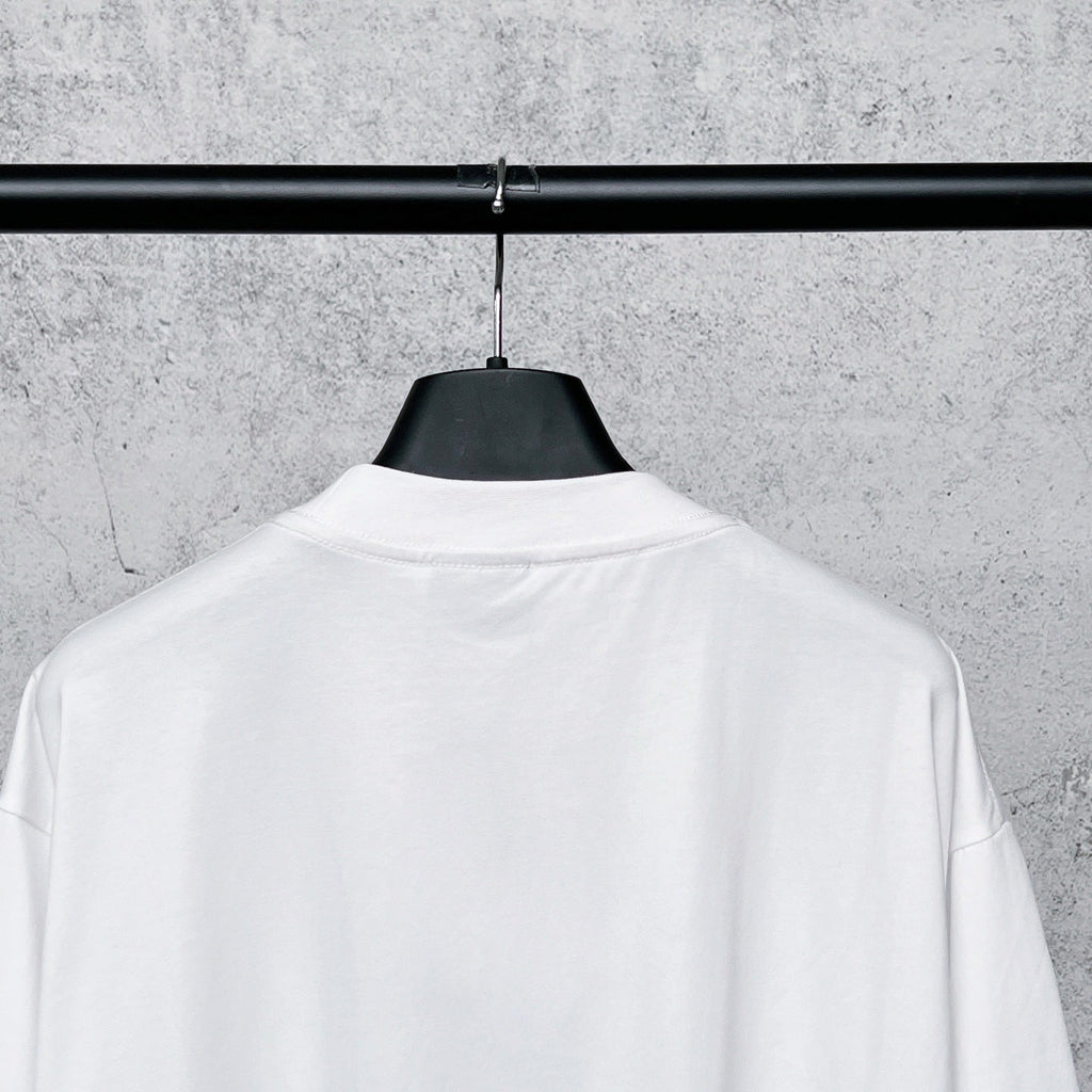 3M printed short sleeved T-shirt with letter embroidery