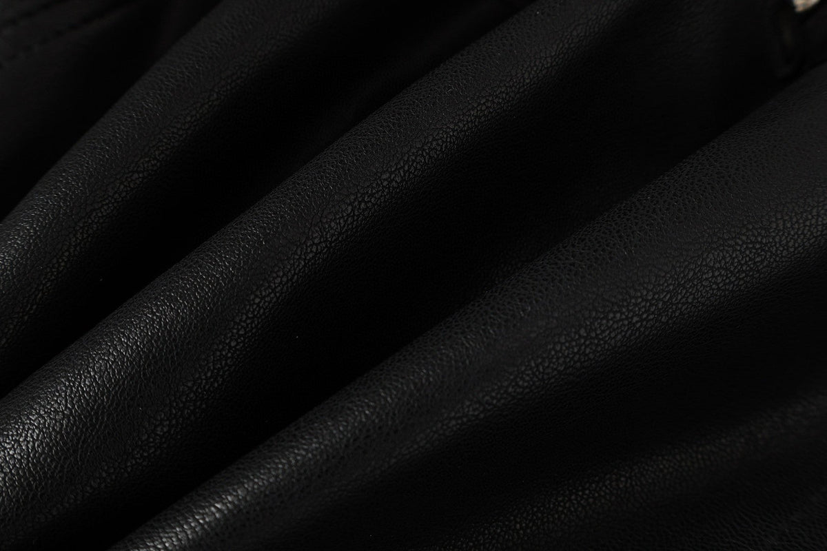 Full leather baseball jacket