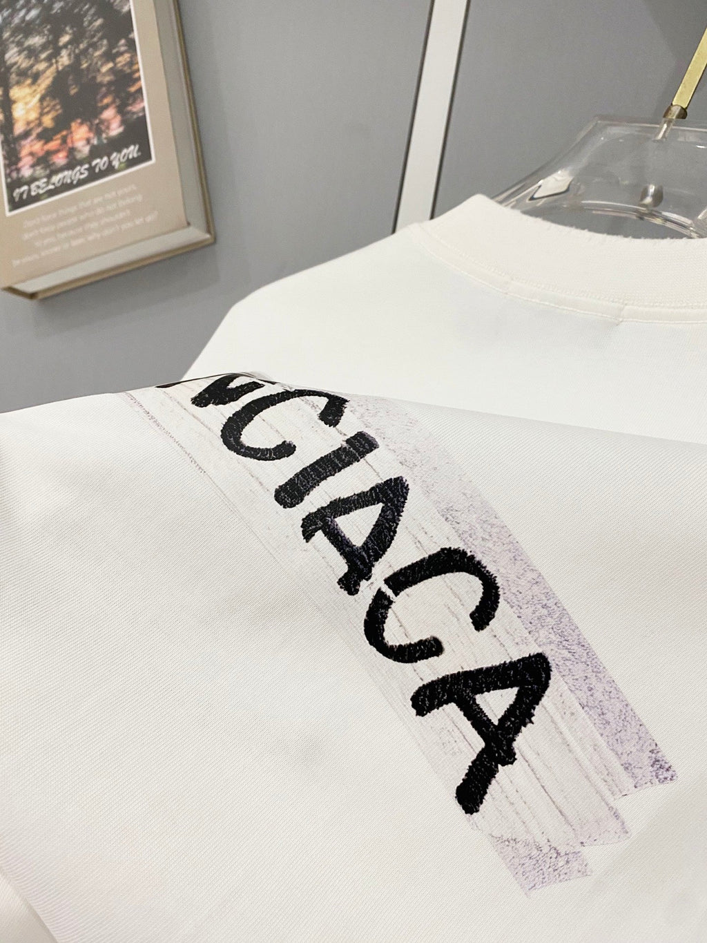 Classic letter printed pure cotton T-shirt -2