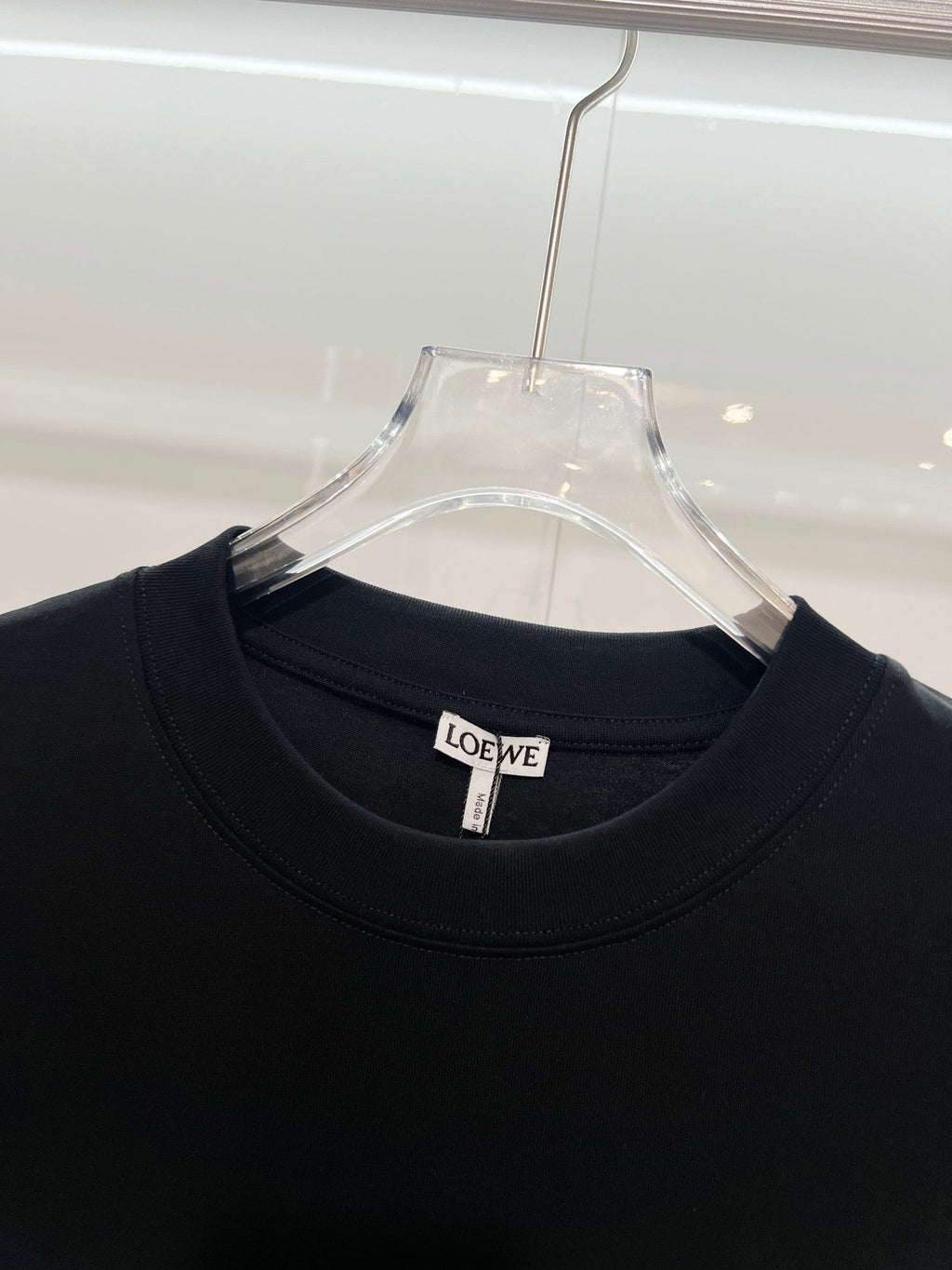Embroidered letter t-shirt with front and back vines