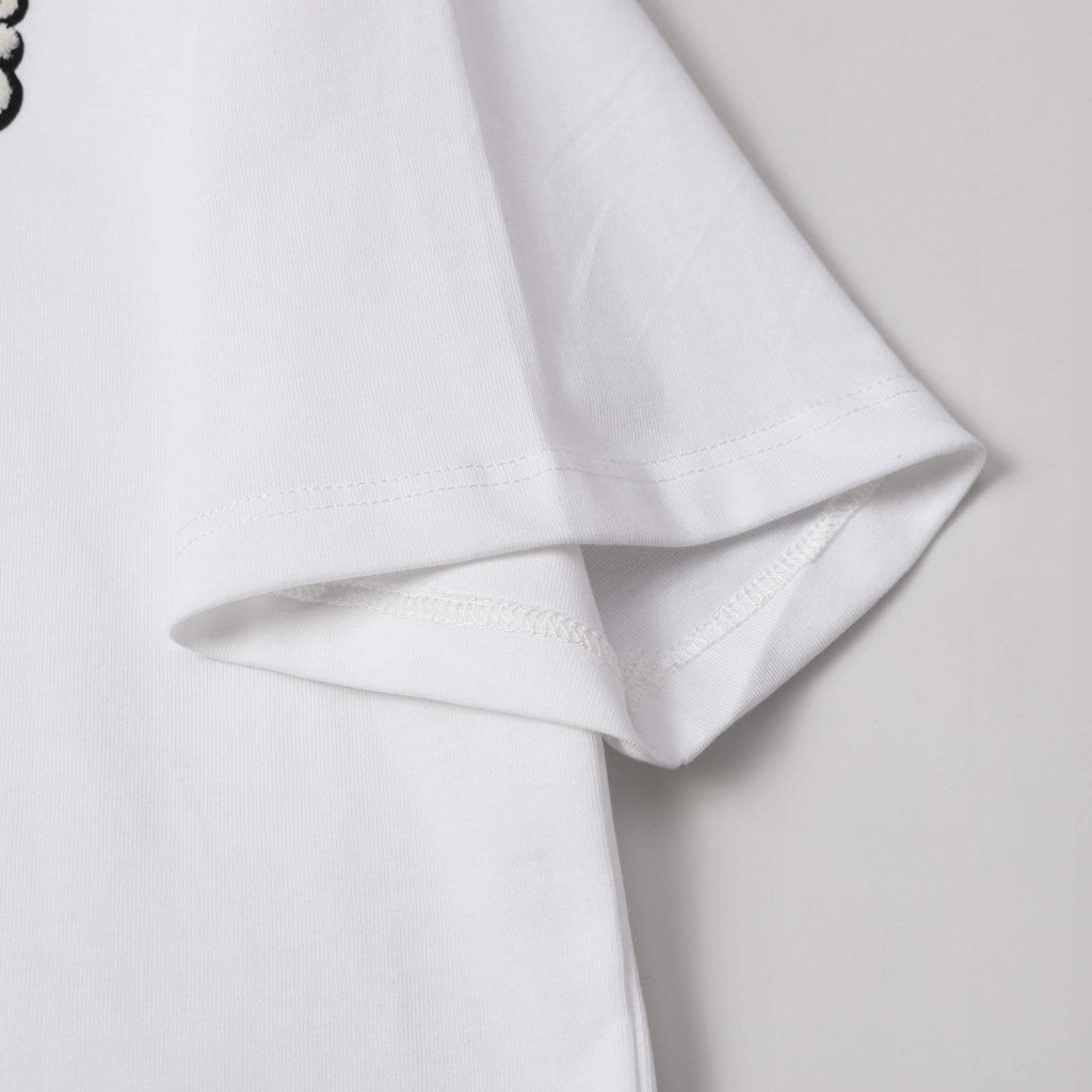 Brown Black Embroidered Polo