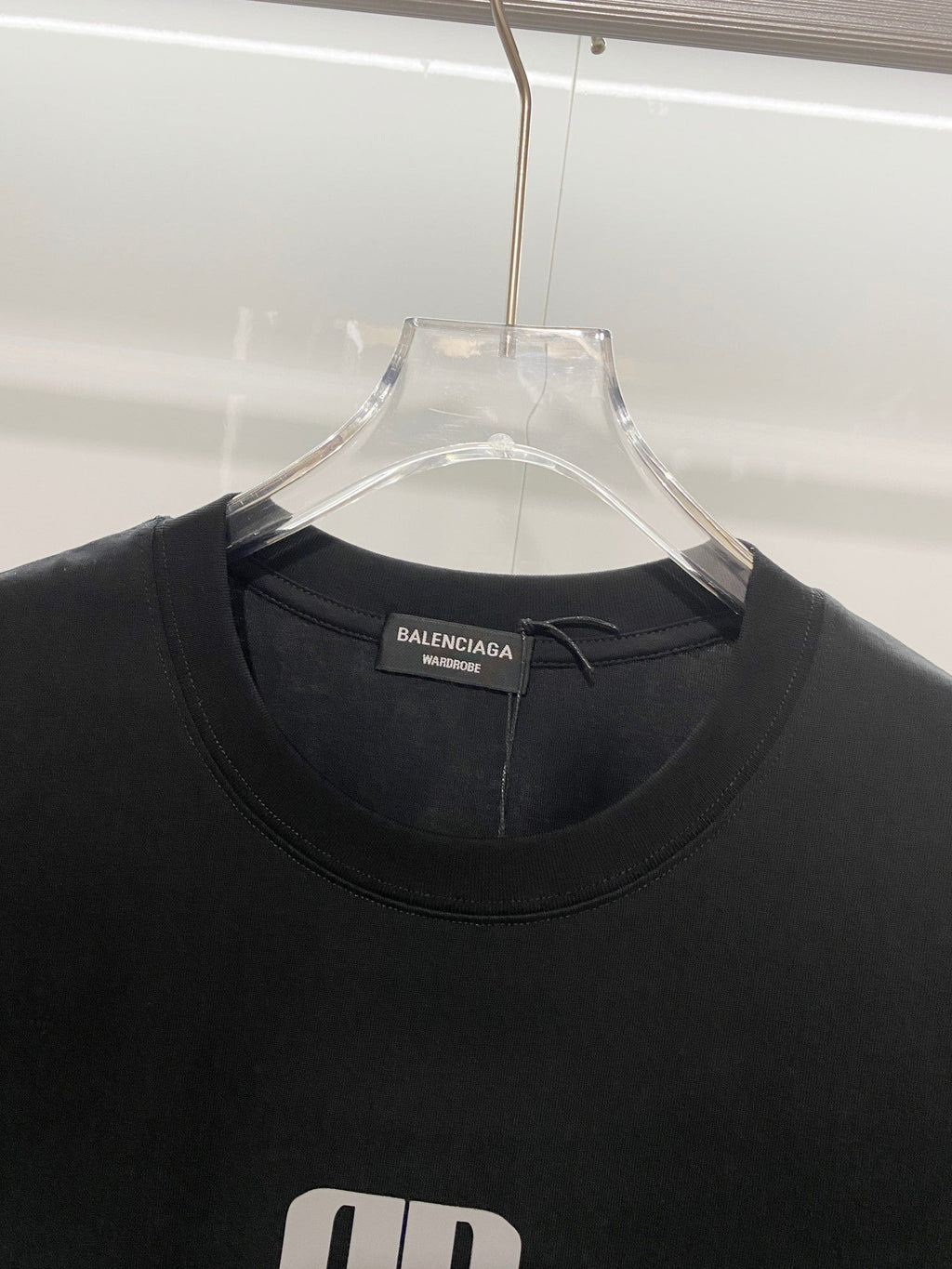 Double B 3D offset printed letter round neck T-shirt