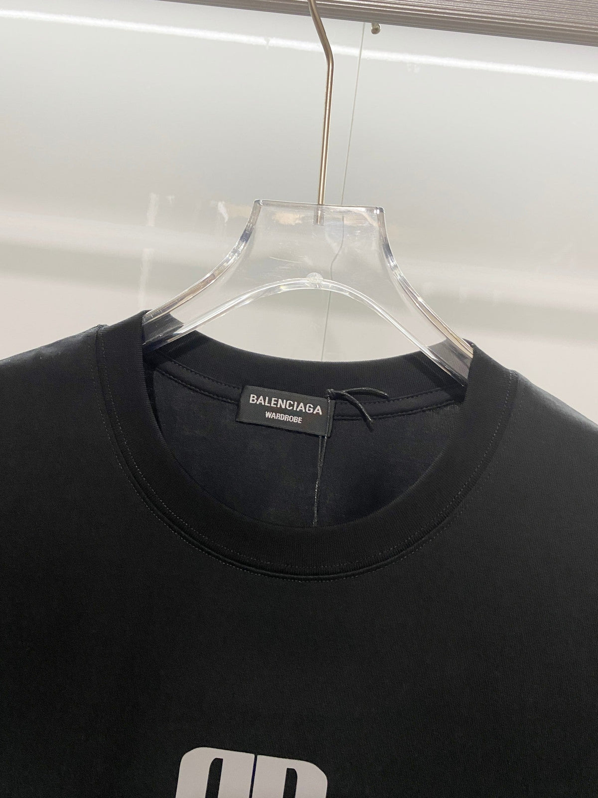 Double B 3D offset printed letter round neck T-shirt