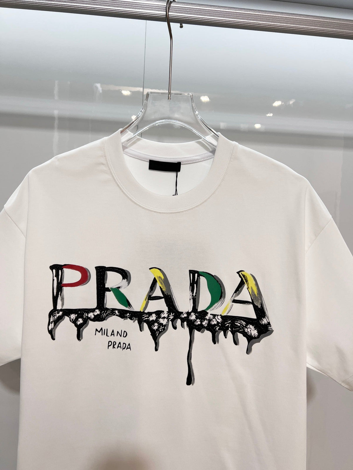 New painted graffiti letter short shirt