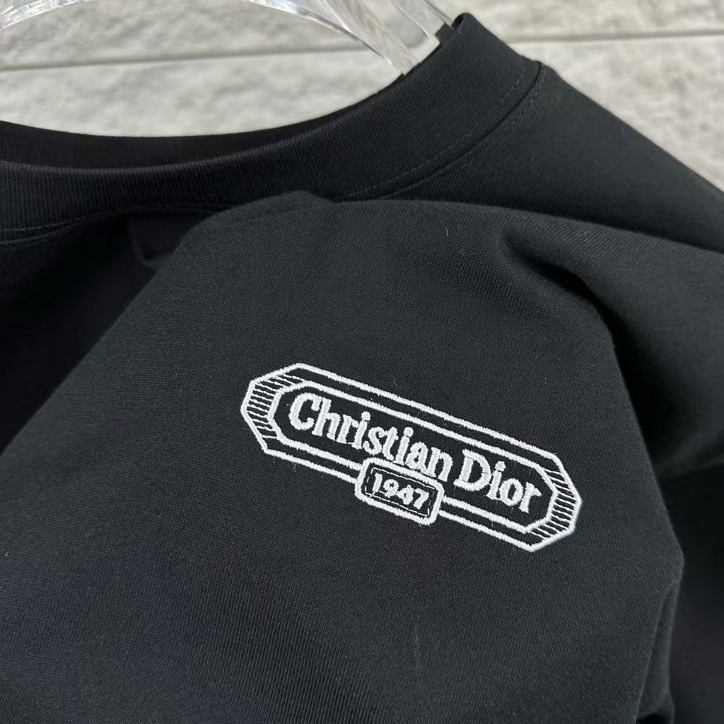 New letter simple embroidered T-shirt
