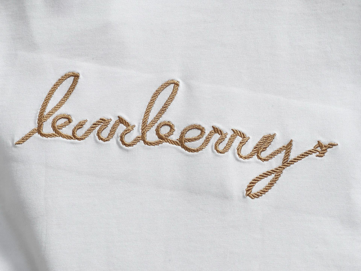 Classic Embroidered Round Neck T-shirt with Back