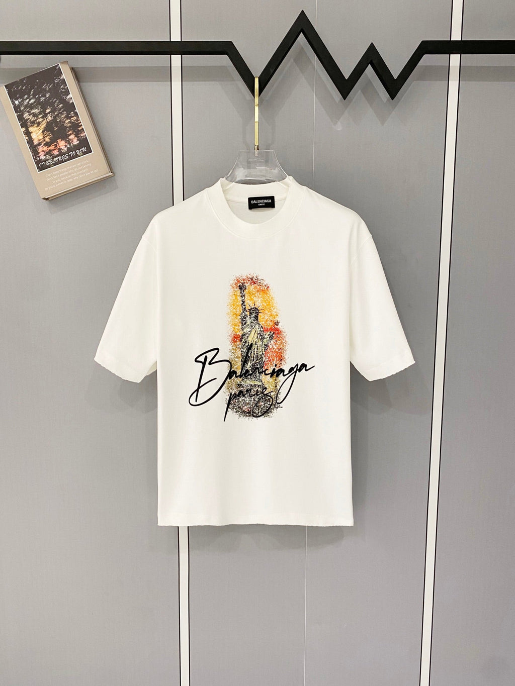 Classic letter printed pure cotton T-shirt -012