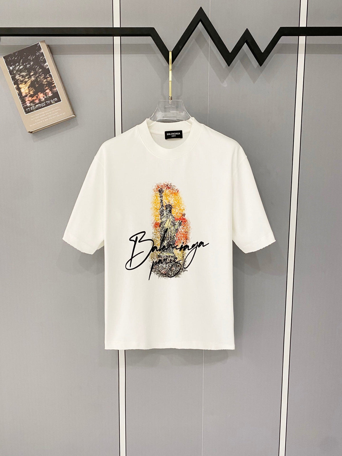 Classic letter printed pure cotton T-shirt -012