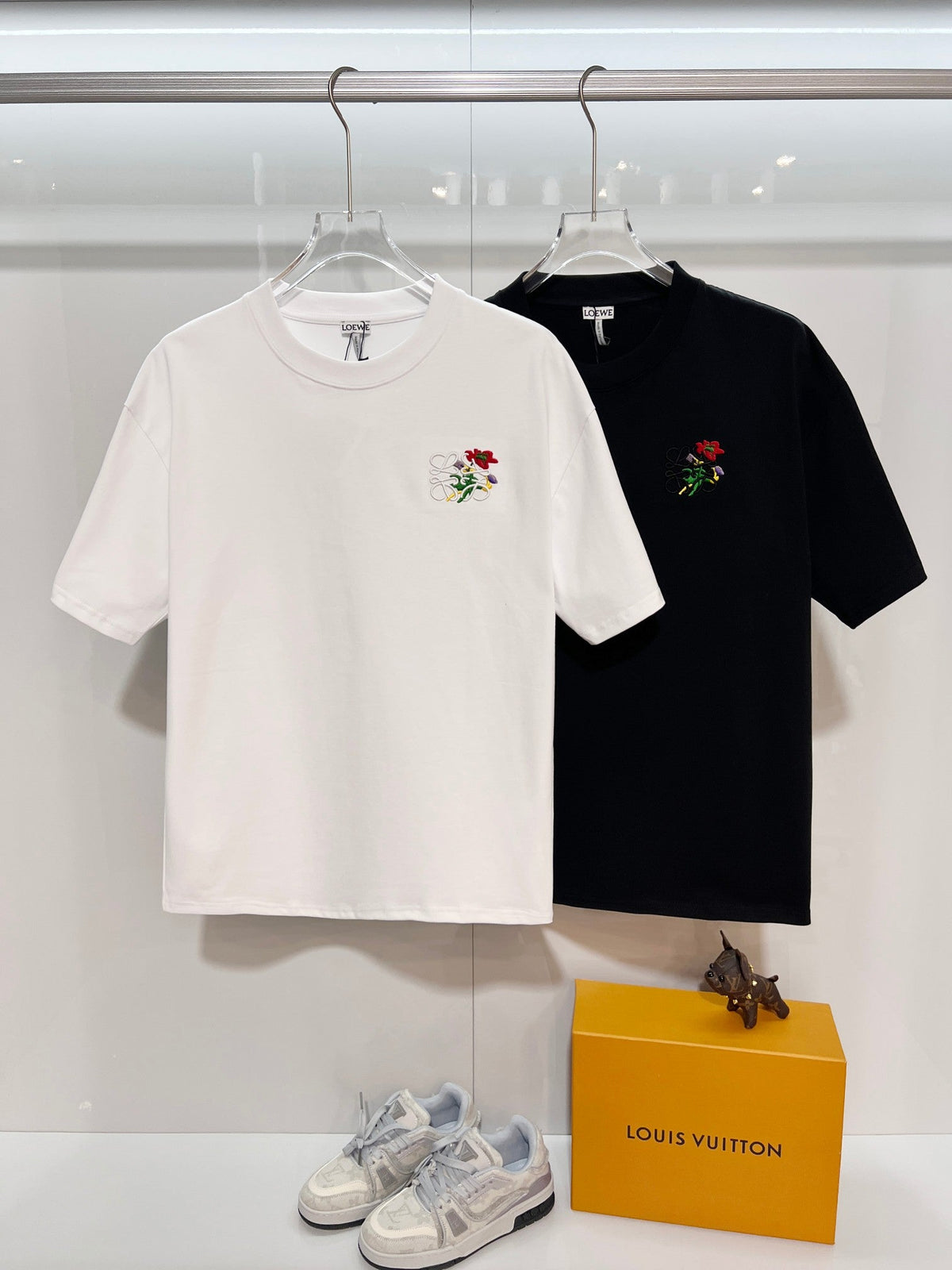 New Embroidered Rose Letter Short Sleeve