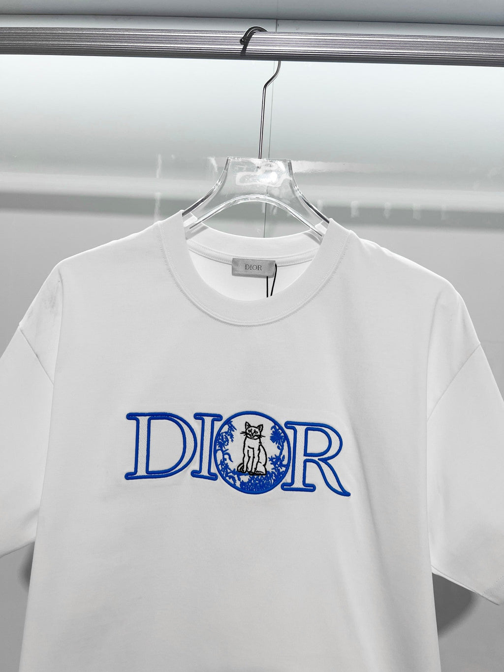 New Cat Embroidered Short Sleeves