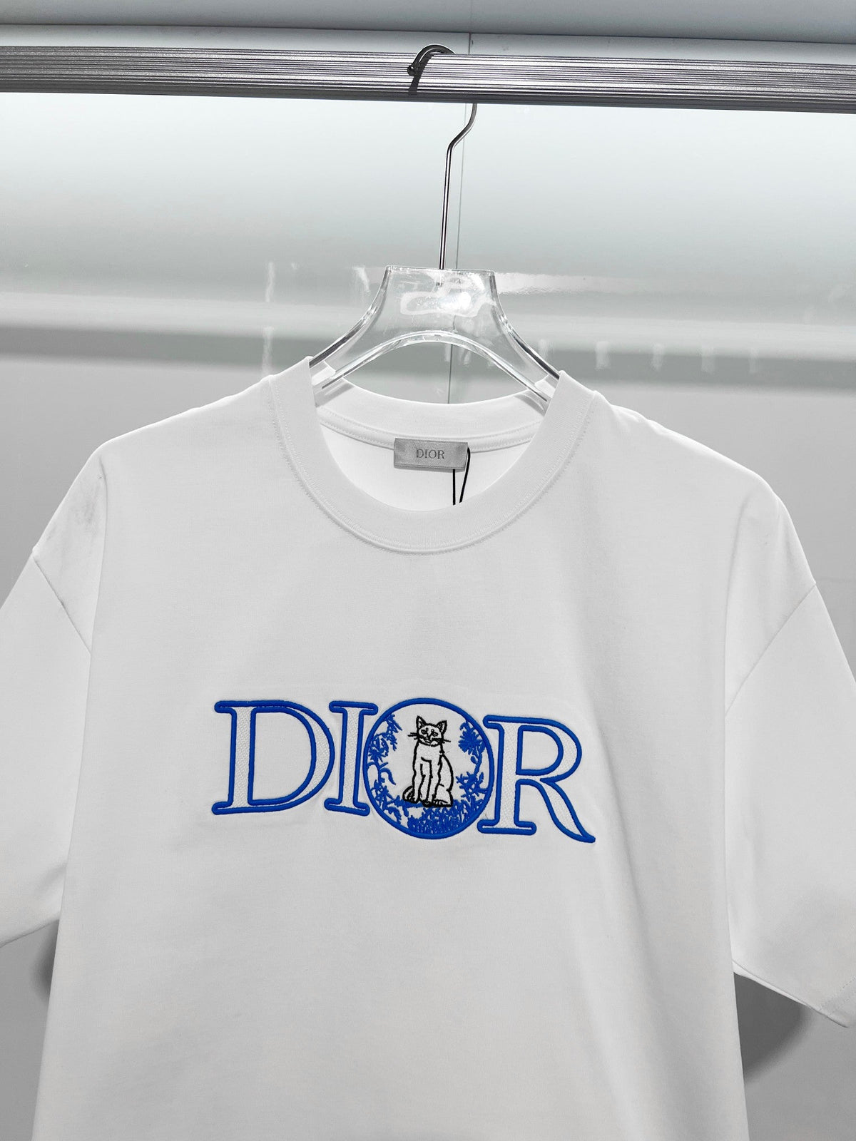 New Cat Embroidered Short Sleeves