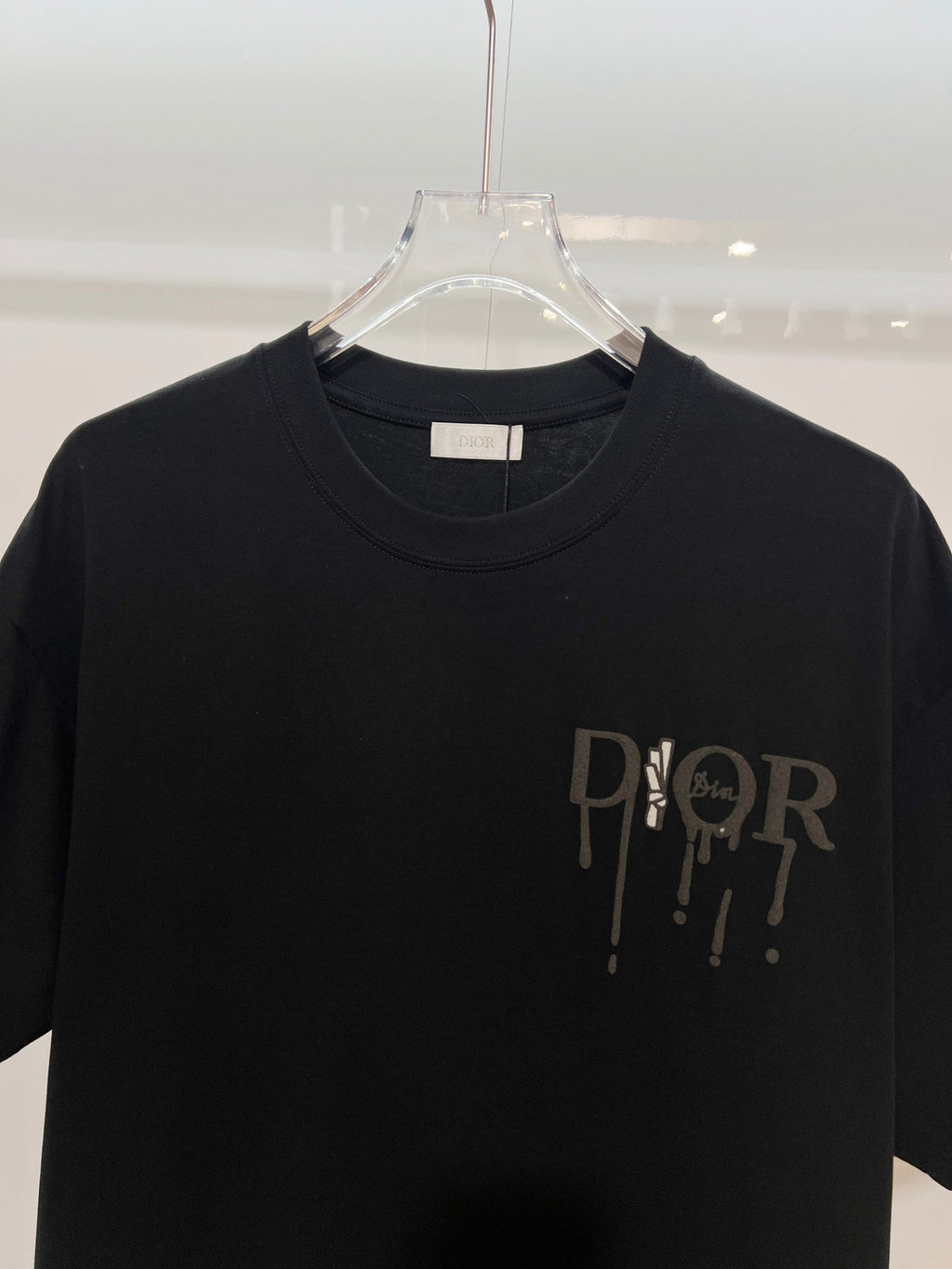 New snow velvet embroidered logo short sleeved shirt
