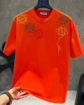 Three-Color Embroidery T-Shirt