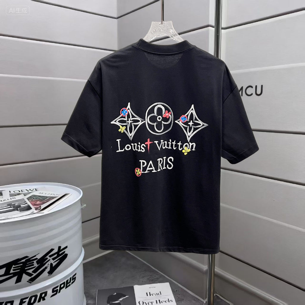 Loose hand drawn T-shirt -9