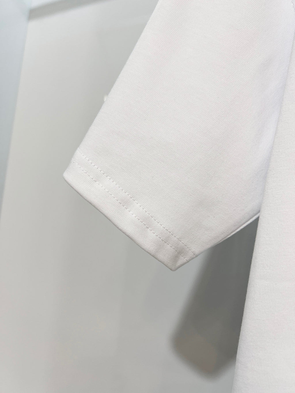 New silver letter short shirt