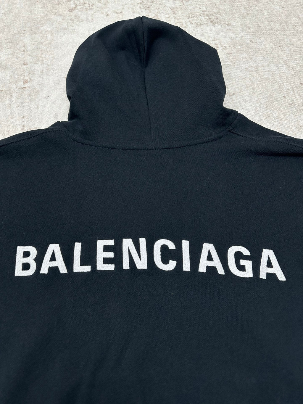Embroidered Hoodie with Falling Shoulders