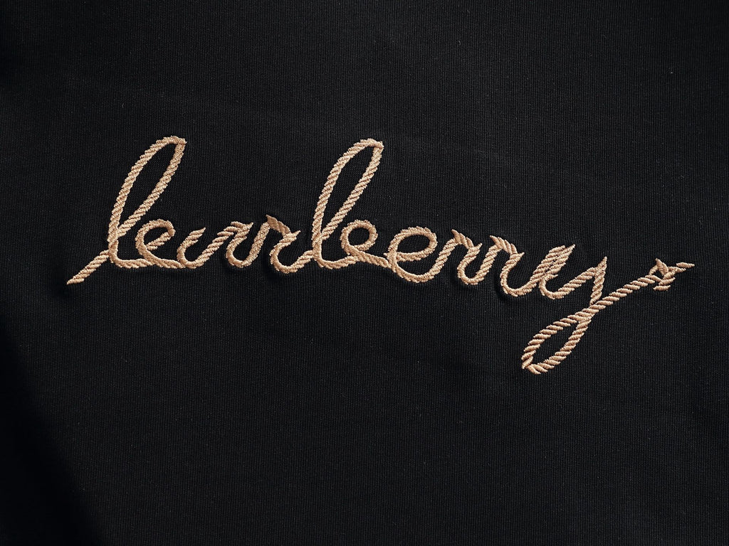Classic Embroidered Round Neck T-shirt with Back