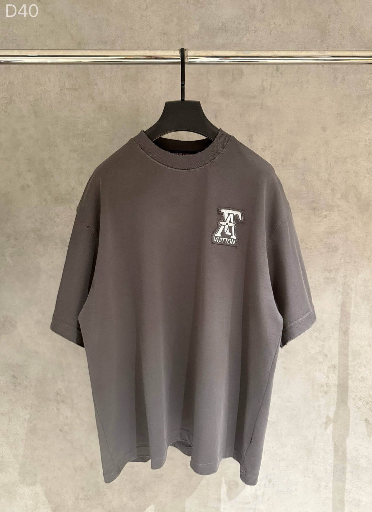 Vintage Letter Patch T Shirt