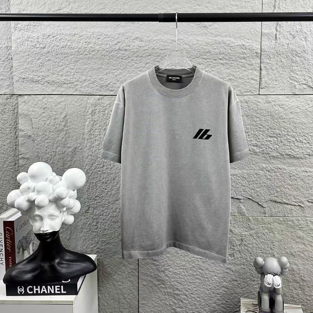 New letter flocking T-shirt