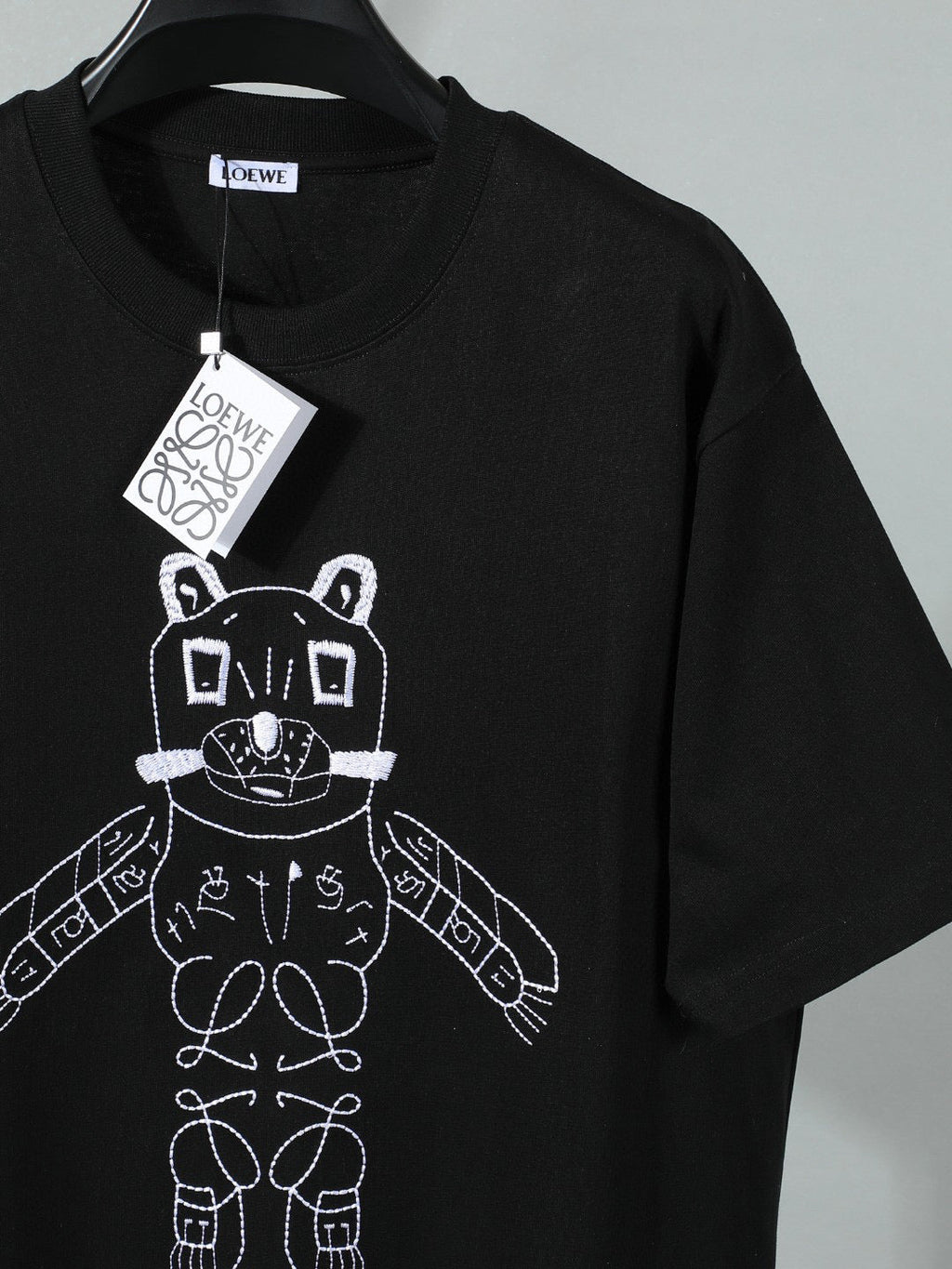 Super cute cartoon animal pattern short sleeved shirt