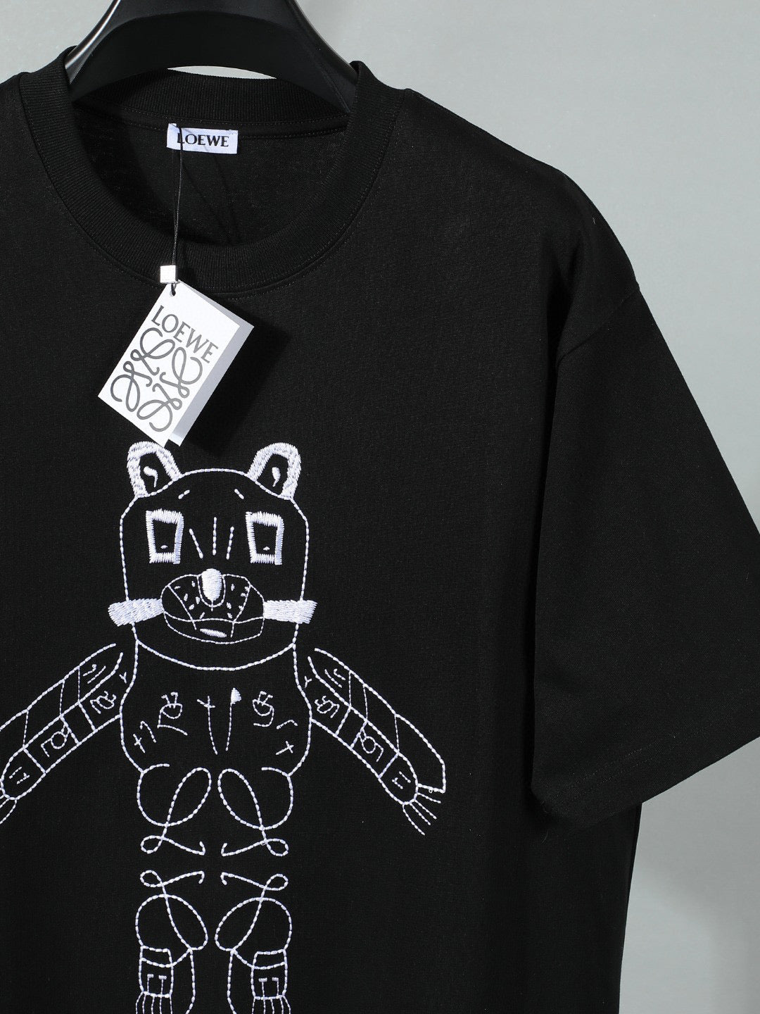 Super cute cartoon animal pattern short sleeved shirt