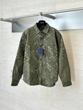 Full printed camouflage pointed collar long sleeved shirt