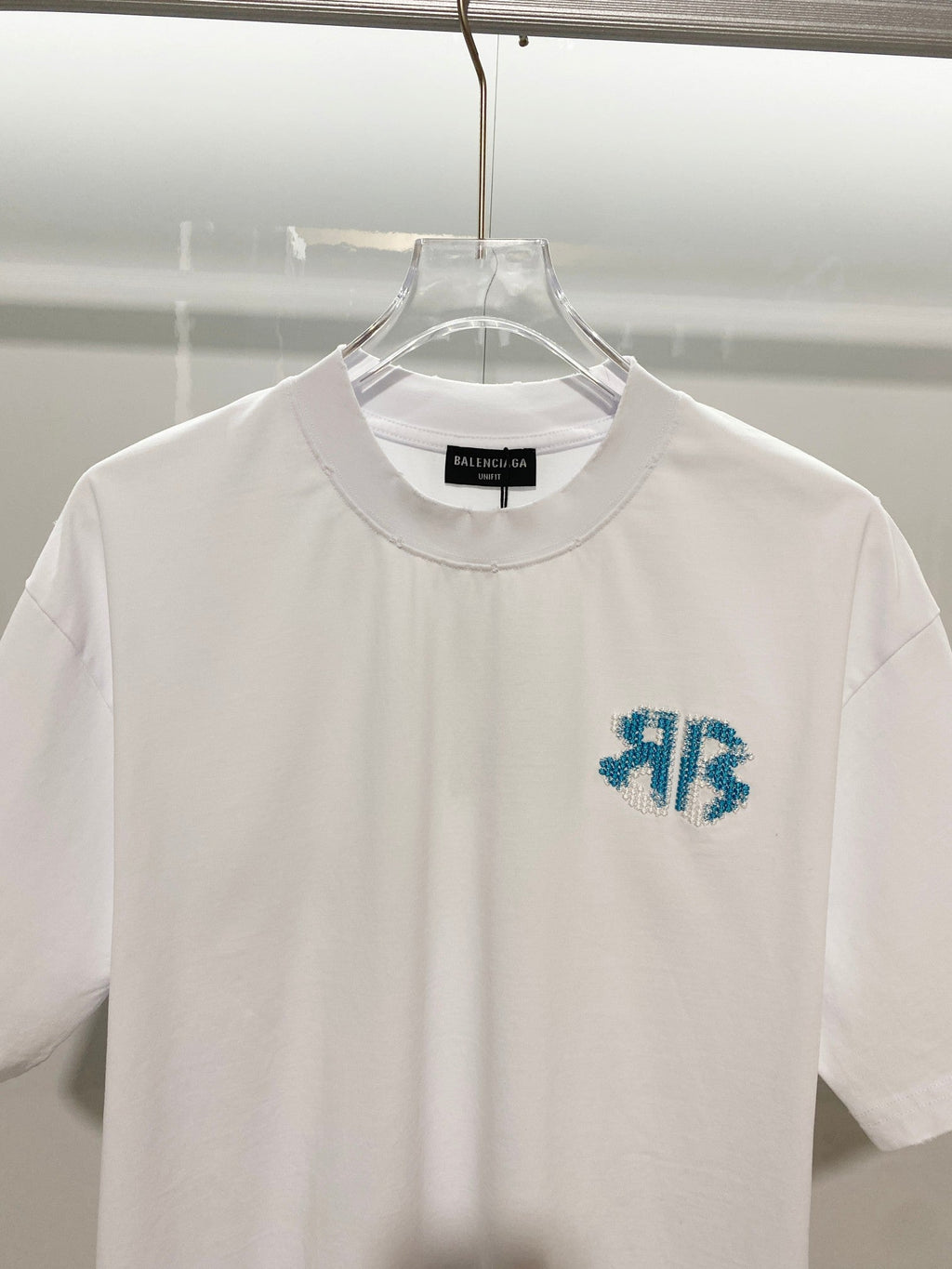 Front and back color blocked double B embroidered flower letters