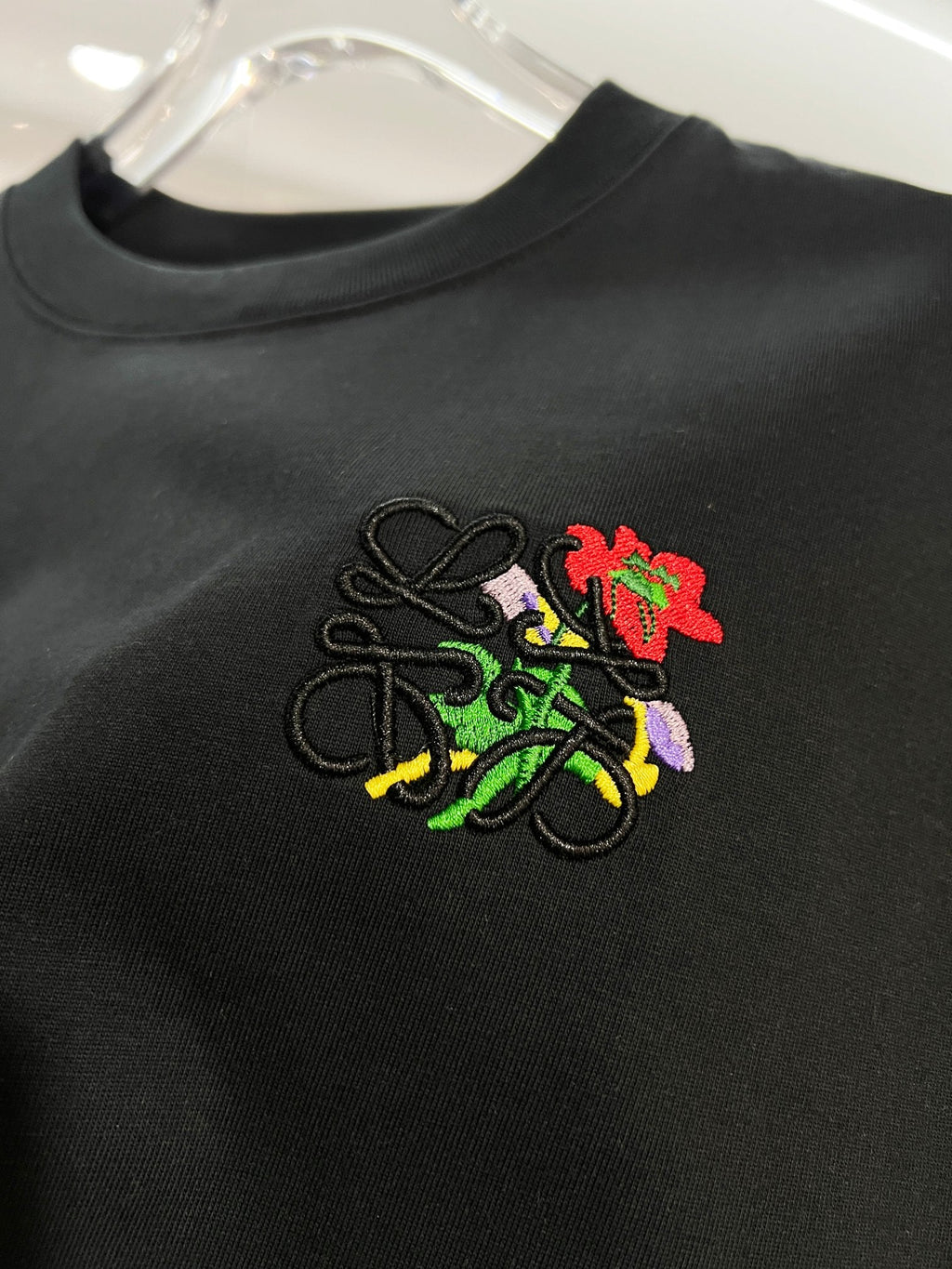 New Embroidered Rose Letter Short Sleeve