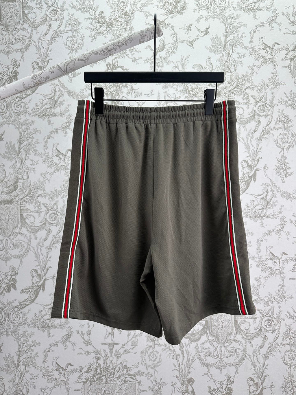 Cotton jacquard embroidered casual shorts