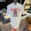 26ss new embroidery craft logo letter short sleeved shirt Heavy craftsmanship
