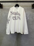 Large letter logo long sleeved T-shirt