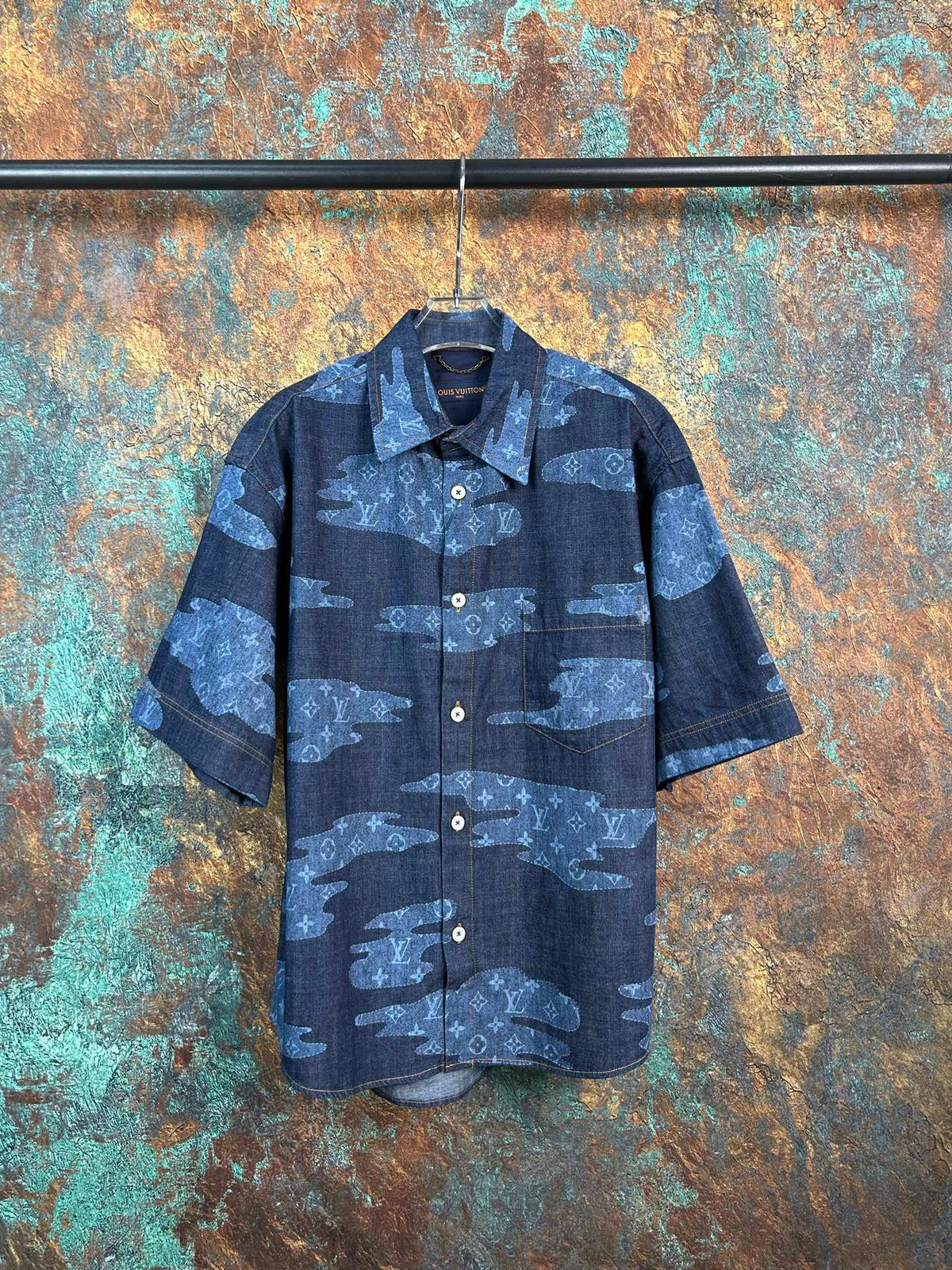 New cloud youth fabric logo printed short sleeved shirt