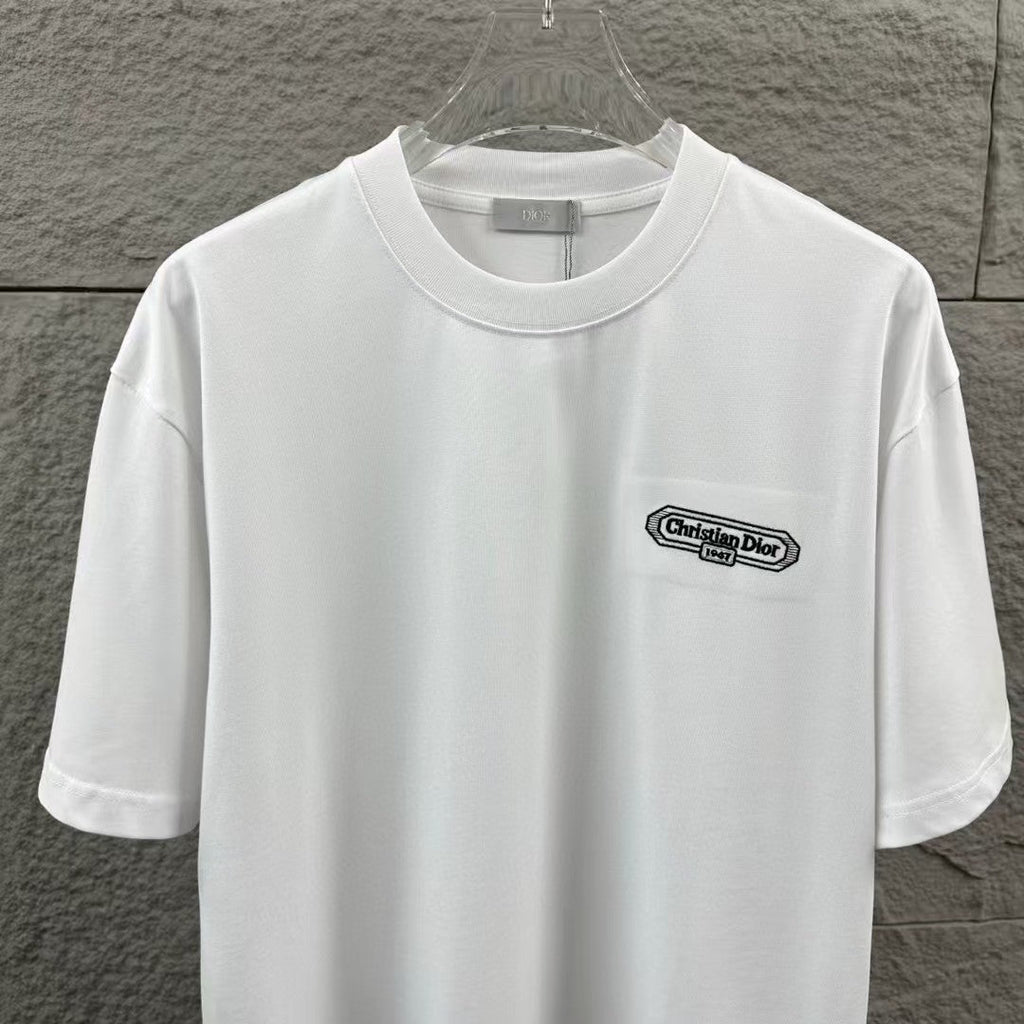 New letter simple embroidered T-shirt