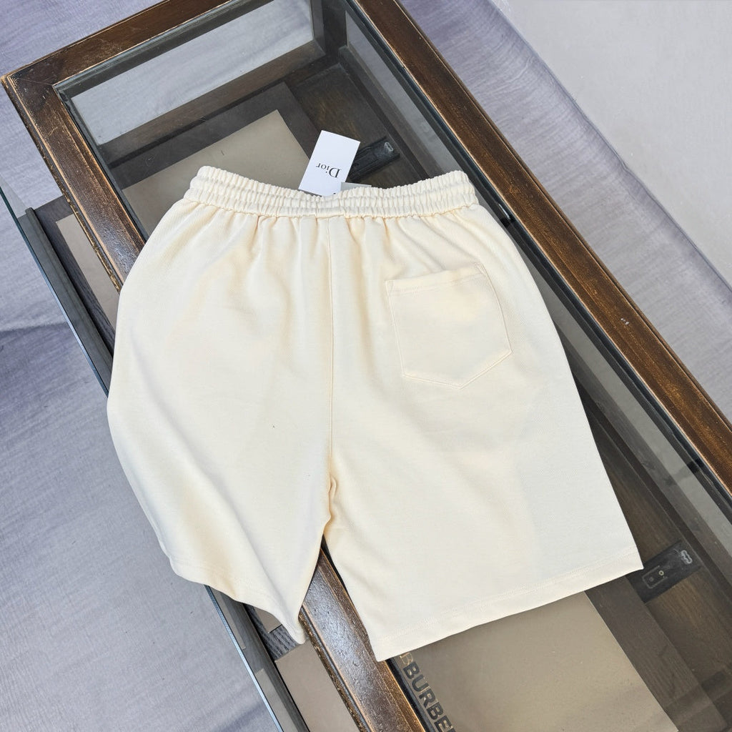 Latest double-sided letter jacquard splicing casual shorts