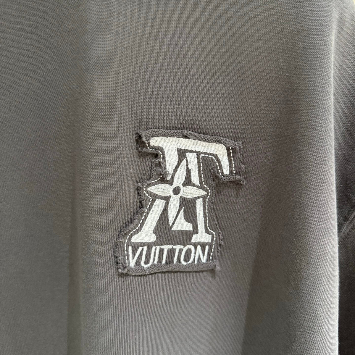 Vintage Letter Patch T Shirt