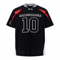 Embroidered contrasting short sleeved T-shirt
