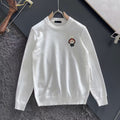 New embroidered round neck sweater