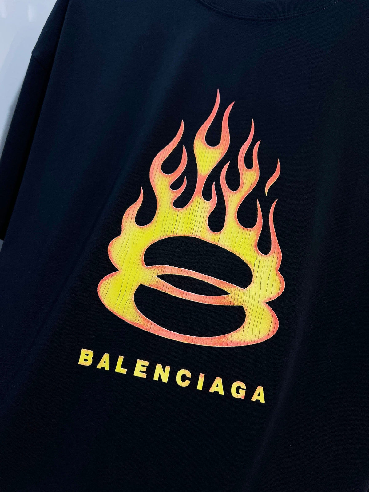 New Flame Pattern Letter T-shirt