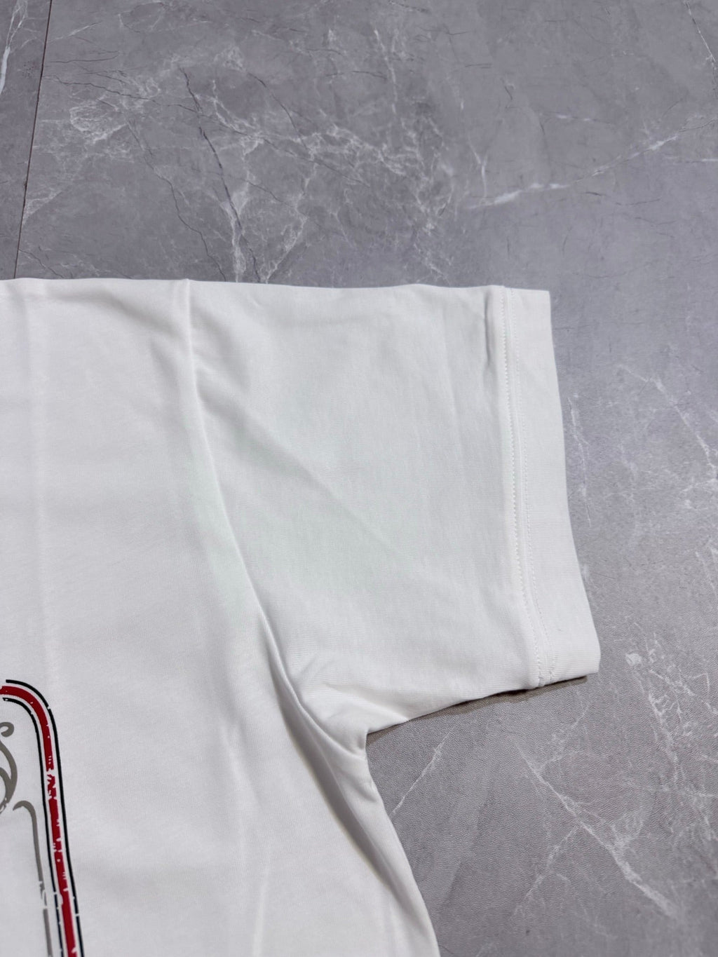 Carefully embellished collection logo printed T-shirt