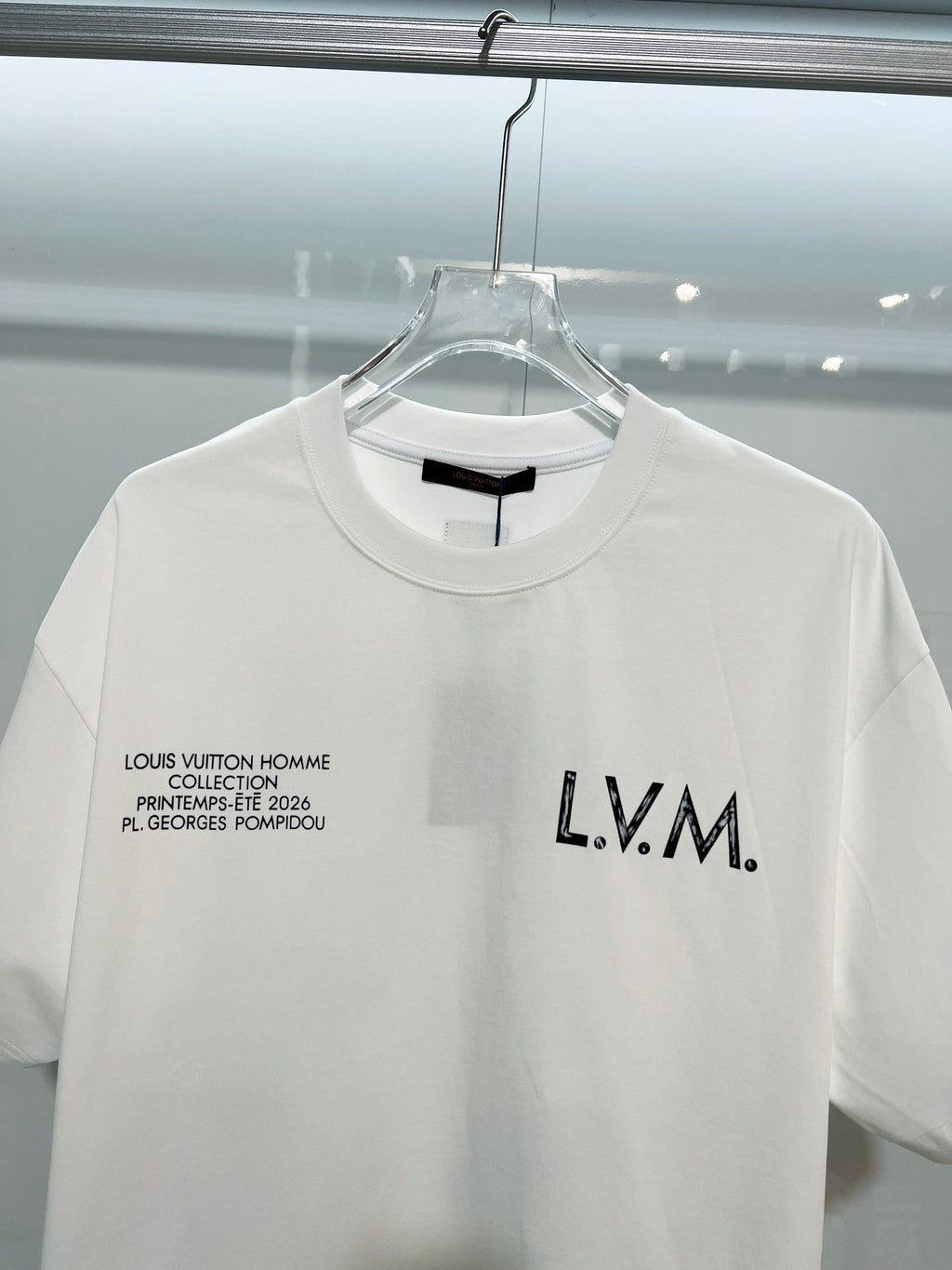 New front and rear blurred letter short sleeves