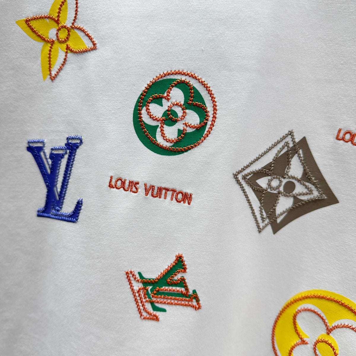 Spring and summer new embroidered round neck short sleeved T-shirt