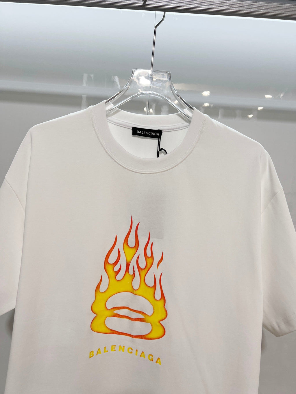 New Flame Pattern Letter T-shirt